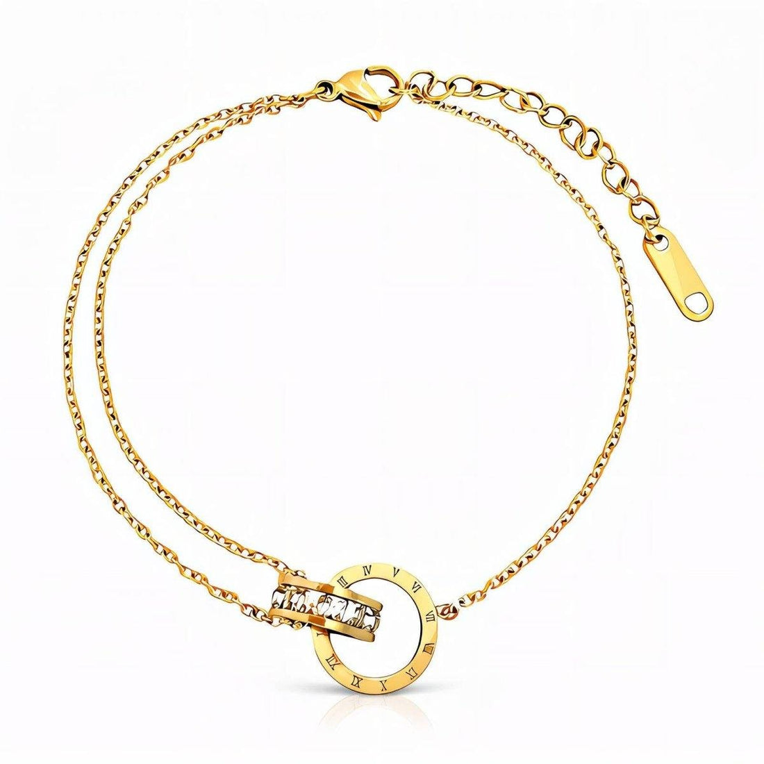 Descoperă eleganța brățării de gleznă Alura: bijuterie hipoalergenică cu aur 18K pentru rafinament zilnic - Kdeco.ro - Bijuterii Premium Placate cu Aur 18K
