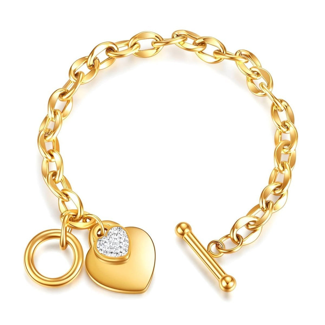 Descoperă Elegența: Brățara Premium Nyra deosebită din inox cu pla. aur 18k pentru daruri rafinate - Kdeco.ro - Bijuterii Premium Placate cu Aur 18K