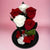 5 Trandafiri Criogenati 2 albi si 3 rosii in cupola de sticla mare - Kdeco.ro