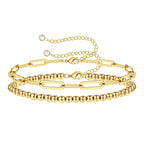 Brățară Premium Inox Duna Design Dual Type Eleganta Placată cu Aur 18K - Kdeco.ro