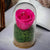 Trandafir Criogenat ciclam in cupola mica 5x9,5cm (marturie)-Kdeco.ro