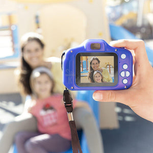 Aparat Foto Digital pentru Copii Kidmera InnovaGoods, 3 în 1, 3 Mpx, 1080p, Ecran LCD de 2", Albastru - Kdeco.ro