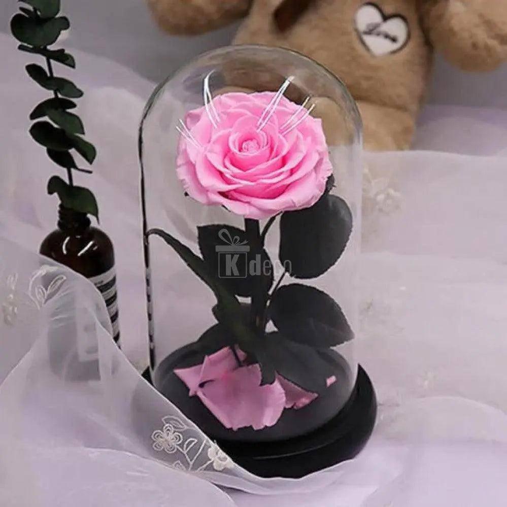 Trandafir Criogenat bella roz bridal Ø8cm in cupola 10x20cm - Kdeco.ro