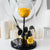 Trandafir Criogenat galben xl Ø6,5cm in cupola 12x25cm - Kdeco.ro