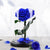 Trandafir Criogenat inima albastra Ø9cm, cupola 15x25cm - Kdeco.ro