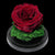 Trandafir Criogenat Premium Visiniu în Cupolă de Sticlă 8cm - Kdeco.ro
