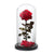 Trandafir Criogenat rosu premium Ø8cm in cupola sticla 12x25cm - Kdeco.ro