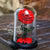 Trandafir Criogenat rosu XXL Ø9,5cm in cupola 15x25cm - Kdeco.ro