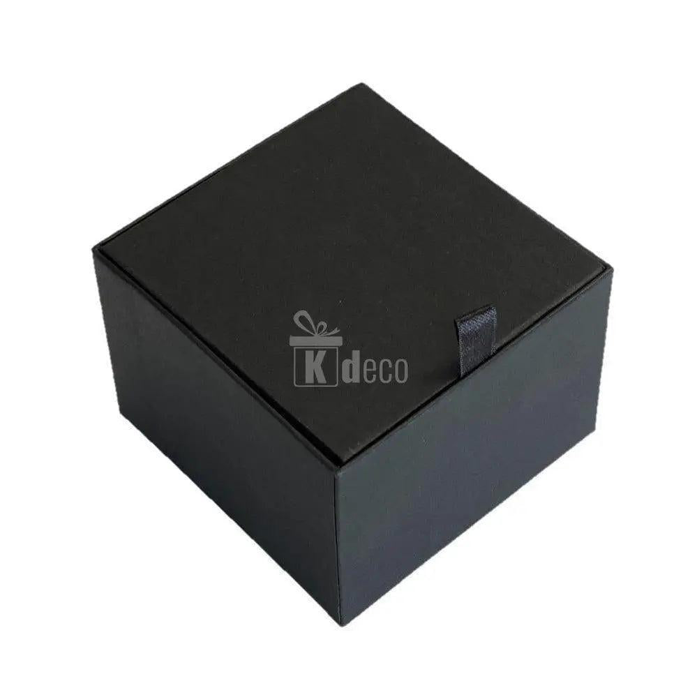 Trandafir Criogenat roz Ø6,5-7cm in cutie cadou 8,5x8,5x6cm - Kdeco.ro